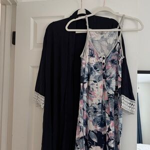 Angel Maternity Bamboo Robe and Gown Sleepwear Set